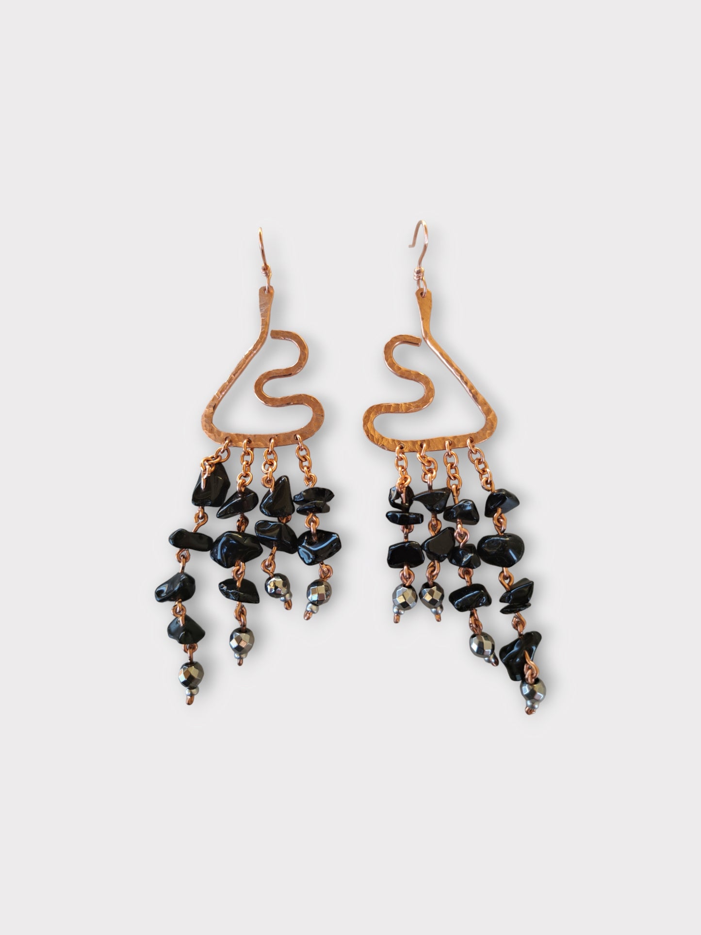 Rooted- Copper Dangle Earrings