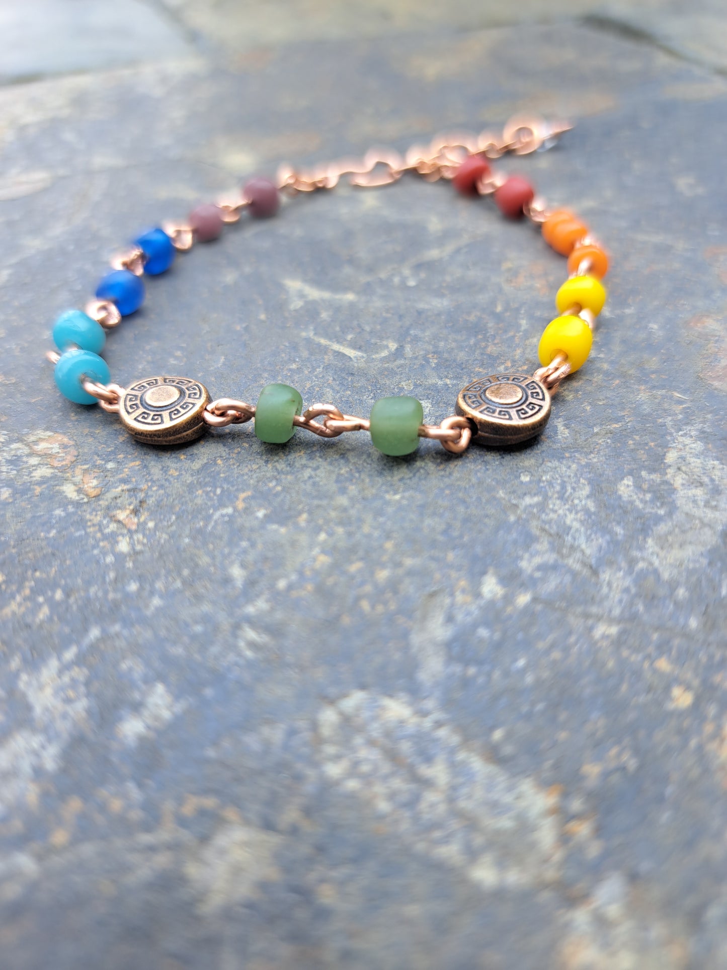 Java Glass Chakra Bracelet