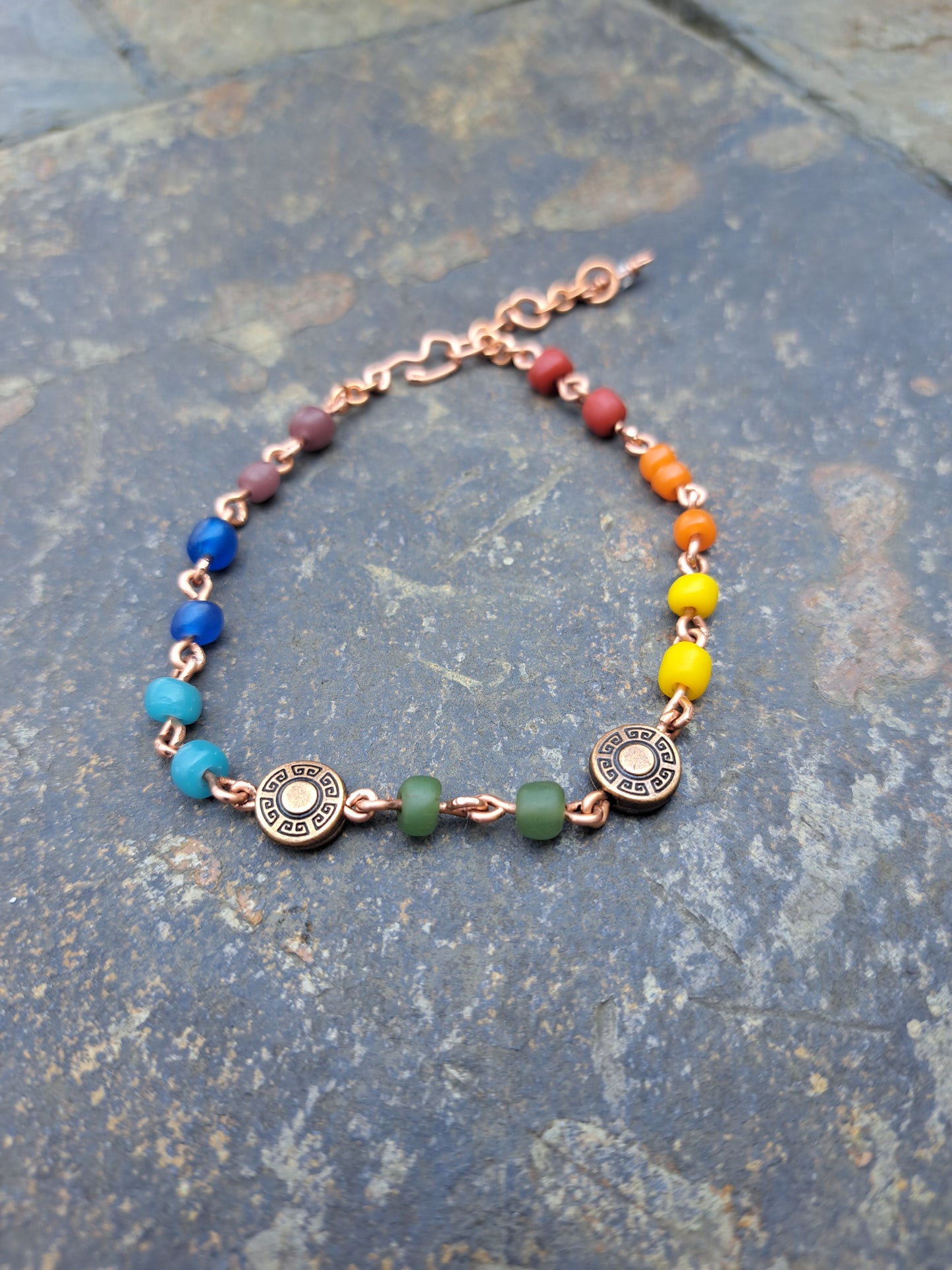 Java Glass Chakra Bracelet