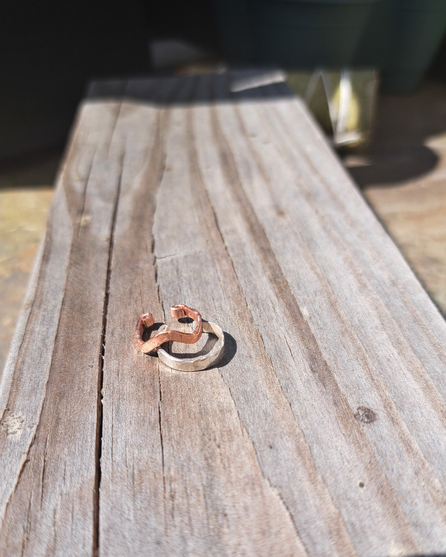 Dual Copper/Silver Earlobe/Septum Cuff